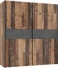 FORTE Winnie Kleiderschrank, Holzwerkstoff, Braun/Grau, 170,3 x 190,5 x 61,2 cm Bild 3