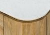 Sideboard Mango 180x40x80 natur lackiert / Marmor weiß FLORENZ #121 Bild 5