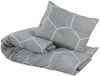 vidaXL Bettwäsche-Set, Baumwolle hellgrau, 220x240 cm Bild 3