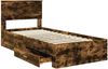 vidaXL Bettrahmen mit Schubladen Raucheiche 90 x 200 cm Holzwerkstoff 3410944 Bild 5