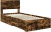vidaXL Bettrahmen mit Schubladen Raucheiche 90 x 200 cm Holzwerkstoff 3410944 Bild 4