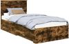 vidaXL Bettrahmen mit Schubladen Raucheiche 90 x 200 cm Holzwerkstoff 3410944 Bild 2