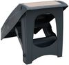 vidaXL Hundetreppe mit 4 Stufen Klappbar Dunkelgrau 171172 Bild 5
