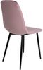4er Set Esszimmerstühle Napier Samt pink Bild 5
