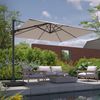 Platinum Sonnenschirm quadratisch 3x3m Challenger T² Premium | doppelt kippbar Bild 4