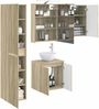 vidaXL Badezimmerschrank-Set 5 pcs Sonoma-Eiche 50 x 14,5 x 70 cm 3407289 Bild 2