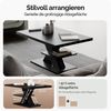 CASARIA® Couchtisch Detroit Schwarz 90x60x45cm 2 Ablagen Holz Wohnzimmertisch Bild 3
