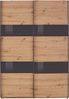 Schwebetürenschrank ALTONA 2-trg. Eiche Glas grey 135 cm Bild 3