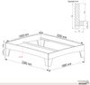 Zirbenbett Massivholzbett "Rosi" metallfrei 180 x 220 cm 48 cm ohne Kopfteil Bild 5