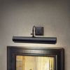 Wandleuchte, Bilderlampe, Stahl, Schwarz, B 36 cm Bild 5