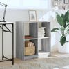 vidaXL Bücherregal Grau Sonoma 68,5x32x75 cm Holzwerkstoff 852812 Bild 3