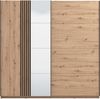 INOSIGN Schwebetürenschrank Ascalon, mit Spiegel und Lamellen 3D, FSC-zertifiziert, Made in Europe 220x61x217,5cm, 3 verschiedene Innenaussattungen-individuell wählbar Bild 3