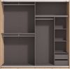 INOSIGN Schwebetürenschrank Ascalon, mit Spiegel und Lamellen 3D, FSC-zertifiziert, Made in Europe 220x61x217,5cm, 3 verschiedene Innenaussattungen-individuell wählbar Bild 4