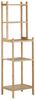 Relaxdays Badregal, Bambus natur, 33 x 28 x 121 cm Bild 4