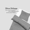 Micro Melange-Bettwäsche deluxe, 80x80 + 135x200cm Grau Bild 4