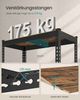 SONGMICS Schnelle Montage, Schwerlastregal, Standregal, Lagerregal, Küchenregal, Regal, 5 Ablagen, 45 x 90 x 180 cm, bis 875 kg belastbar, für Keller, Küche, Arbeitszimmer, vintagebraun GLRDE450B11 Bild 4