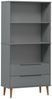 vidaXL Bücherregal MOLDE Grau 85x35x170,5 cm Massivholz Kiefer 350542 Bild 2