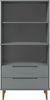 vidaXL Bücherregal MOLDE Grau 85x35x170,5 cm Massivholz Kiefer 350542 Bild 4
