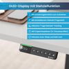 Desktopia Pro X - Elektrisch höhenverstellbarer Schreibtisch / Ergonomischer Tisch mit Memory-Funktion, Grau, Gestell Grau, 160x80 cm Bild 3