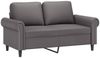 vidaXL 2-tlg. Sofagarnitur mit Kissen Grau Kunstleder 3202152 Bild 3