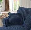 Chaiselongue Sofa 82cm×100cm×166cm aus Cord in Blau – komfortabel gepolstert, vielseitig nutzbar für Wohnzimmer, Büro und Apartment Bild 4