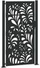 vidaXL Gartentor Schwarz 100x175 cm Stahl Wellendesign 4100972 Bild 2