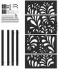 vidaXL Gartentor Schwarz 100x175 cm Stahl Wellendesign 4100972 Bild 4