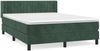 vidaXL Boxspringbett mit Matratze Dunkelgrün 140x190 cm Samt 3131078 Bild 2