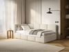Selsey 'Cloudy' Jugendbett 120x200, Kopfteil links, Matratze & Bettkasten, Bouclé Hellbeige Bild 3