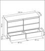 Raumhirsch Furniture Kommode, Sideboard, Kommode für das Schlafzimmer - Wohnzimmer (Maße: 100 × 39 × 78,5 cm, 6 Schubladen, Rollenschienen), viele Farbvarianten - Hochwertig & stabil Bild 3