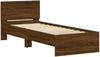 vidaXL Bettgestell ohne Matratze mit Kopfteil Braun Eiche 90x190 cm 838658 Bild 3