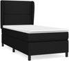 vidaXL Boxspringbett mit Matratze Schwarz 90x200 cm Stoff, Härtegrad: H2 [3127855] Bild 2