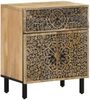 vidaXL Nachttisch 50x33x60 cm Massivholz Mango 358223 Bild 2