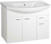 ZOJA Unterschrank 93 x 74 x 34 cm, weiß Bild 1