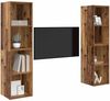 vidaXL TV-Schrankset 2 pcs Braun 37 x 37 x 142,5 cm Holzwerkstoff 3393537 Bild 3