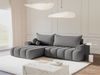 Selsey 'Dandelino' Ecksofa mit Schlaffunktion, Stauraum und Bouclé-Bezug, grau, links, 80 x 275 x 168 cm Bild 3