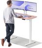 Desktronic HomePro Elektrisch höhenverstellbarer Schreibtisch 120x60cm Weiß/Rosa mit Memory-Funktion, Anti-Kollisions Technologie, USB-A und USB-C-Ladeanschlüssen Bild 1