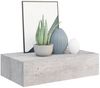 vidaXL Wandregale mit Schubladen 2 Stk. Betongrau 40x23,5x10 cm MDF 330252 Bild 3
