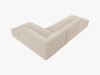 Micadoni Ecksofa Ruby 4-Sitzer Rechts Samt Salvador Beige Bild 4
