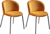 Esszimmerstuhl 2er Set MILES Cord Orange Bild 4