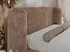 Polsterbett mit Lattenrost, Doppelbett für Schlafzimmer, Gepolstertes Kopfteil - EMORA CLASSIC DUO - 160 x 200 cm - Braun Cord Bild 4