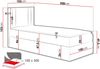 Boxspringbett 'Harlon Mini' rechts, rosa 100x200 cm Bild 4
