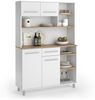 Küchenbuffet Pure Weiß/Artisan-Eiche 120.2 x 177 cm Vicco Bild 5