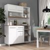 Küchenbuffet Pure Weiß/Artisan-Eiche 120.2 x 177 cm Vicco Bild 3