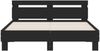 vidaXL Bettgestell mit Kopfteil Schwarz 140x190 cm Holzwerkstoff 3207435 Bild 5