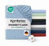 Komfortec Spannbettlaken Jersey Spannbettuch, 90x200, 140x200, 160x200, 180x200 oder 200x200 cm, 100% Baumwolle (135 g/m), Gummizug: Rundum, (1 Stück), OEKO-TEX® Standard 100 Zertifisiert, für Matratzen bis 25 cm Höhe Bild 5
