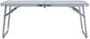 vidaXL Klappbarer Campingtisch Weiß Aluminium 60 x 40 cm 48185 Bild 2