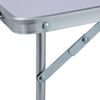vidaXL Klappbarer Campingtisch Weiß Aluminium 60 x 40 cm 48185 Bild 5
