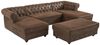 Vente-unique - Wohnlandschaft & Hocker - Mikrofaser - Vintage-Leder-Optik - CHESTERFIELD Bild 3