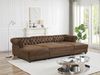 Vente-unique - Wohnlandschaft & Hocker - Mikrofaser - Vintage-Leder-Optik - CHESTERFIELD Bild 2